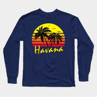 Havana Tropical Sunset Long Sleeve T-Shirt